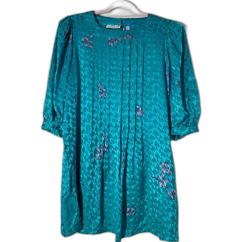 Pretty Green Vintage Silk Dress Size 12